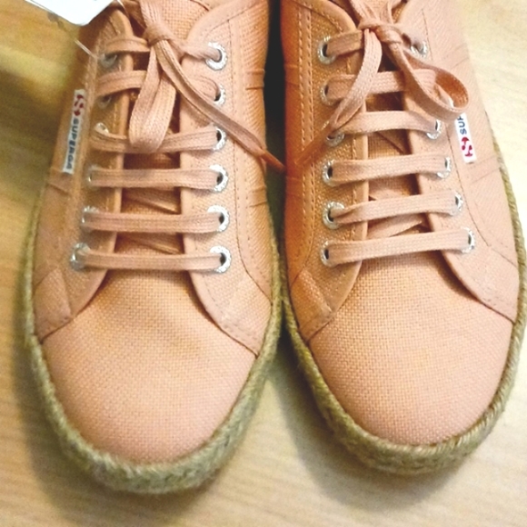 Superga "Dusty Pink" Slip On Sneakers with Rope Detail Size 8.5W (NWT) - Picture 6 of 11